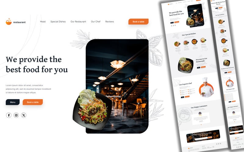 Savory Spot | Restaurant-Landingpage | Mehrzweck |