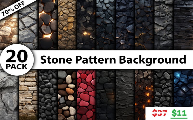 Stone pattern background bundle