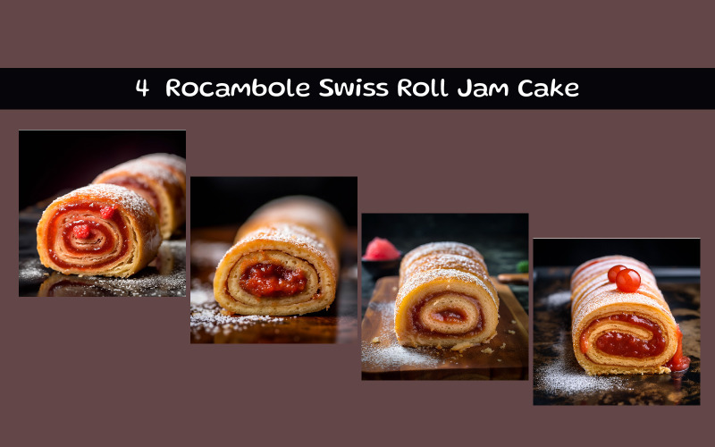 Rocambole svájci tekercslekváros torta