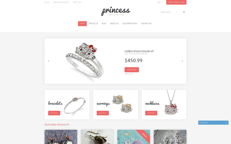 Jewelry Responsive Shopify Teması
