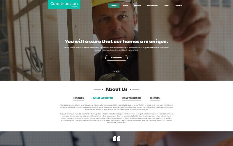 Шаблон Joomla для строительных компаний