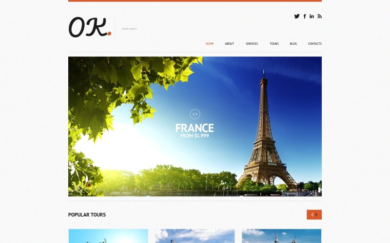 Tema responsive WordPress per agenzie di viaggio