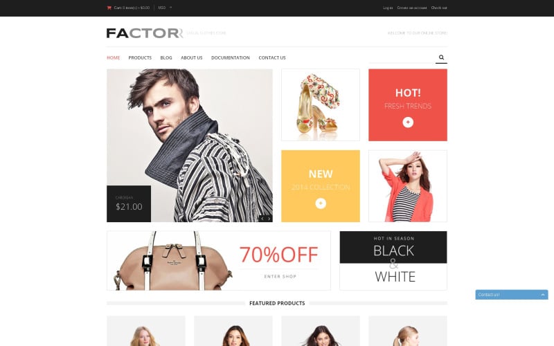 Tema Shopify adaptable para tienda de moda
