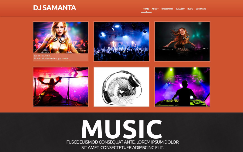 WordPress responsywny motyw muzyczny