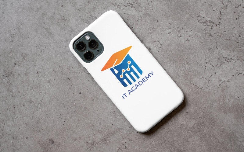 Diseño de plantilla de logotipo de la Academia de TI