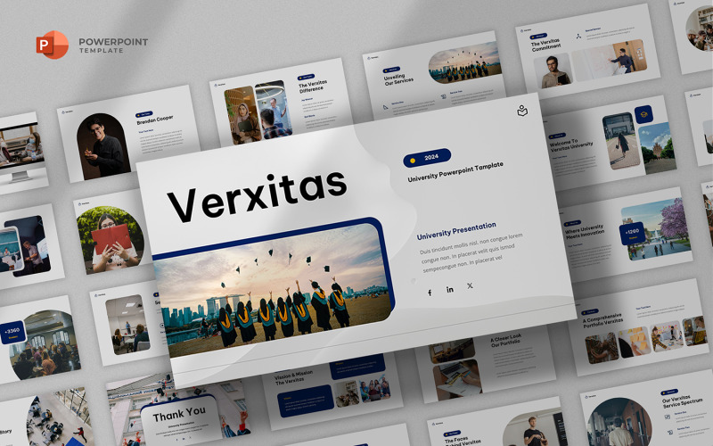 Verxitas - Powerpoint-sjabloon voor universiteit en onderwijs