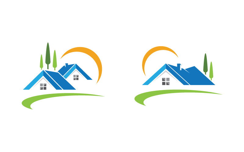 Home industrieel Eigendom concept icoon logo illustratie v.36