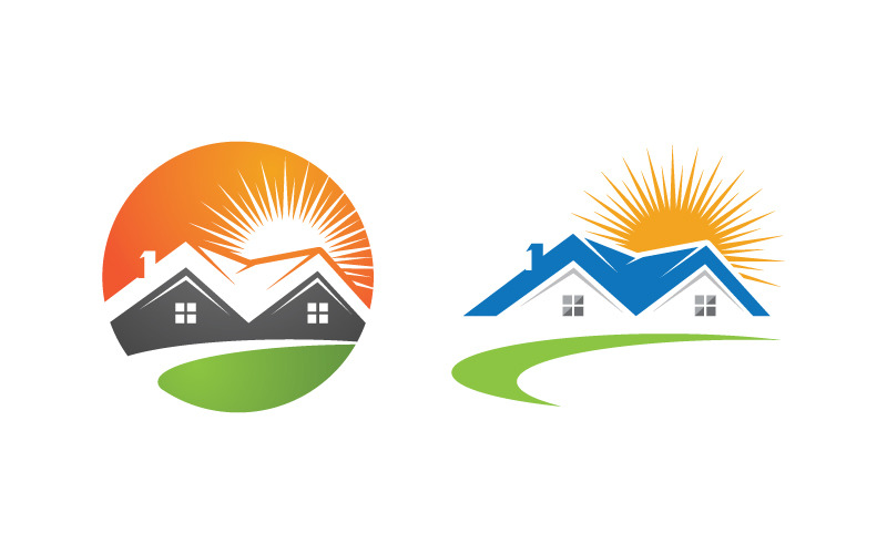 Home industrieel Eigendom concept icoon logo illustratie v.48