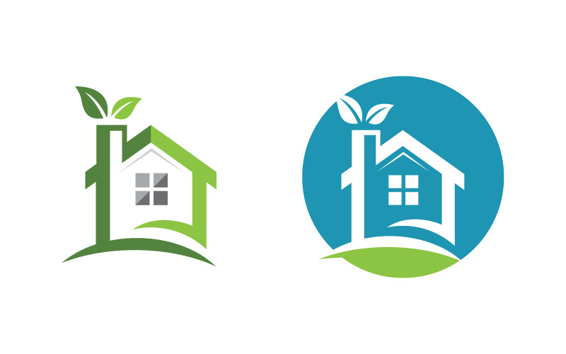Home proprietà industriale concetto icona logo illustrazione v.49