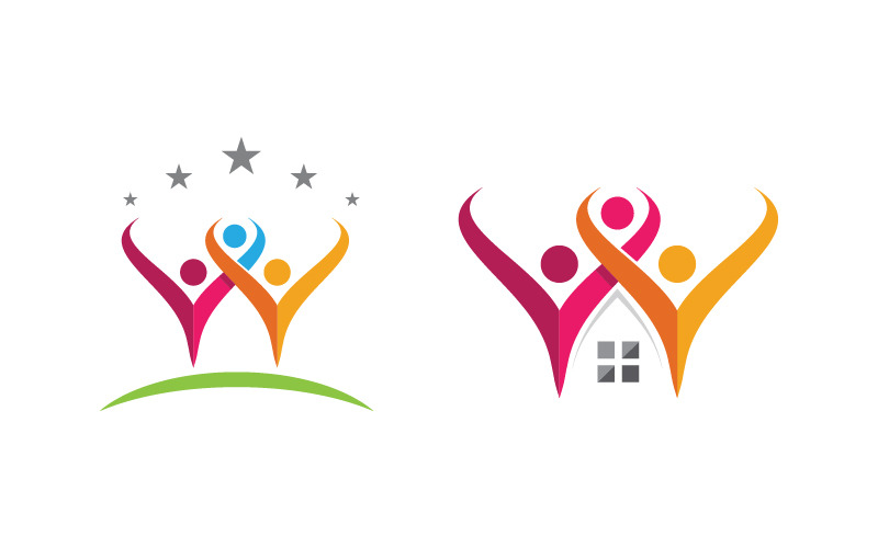 Progettazione del logo sociale e della rete di comunità di cura del gruppo di persone v.74