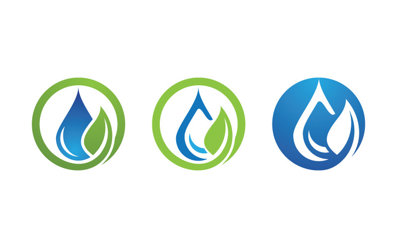 Waterdruppel Loodgieterslogo Sjabloon vectorillustratie v.26