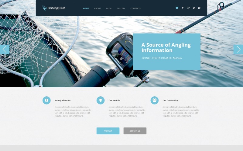Адаптивна тема WordPress для риболовлі