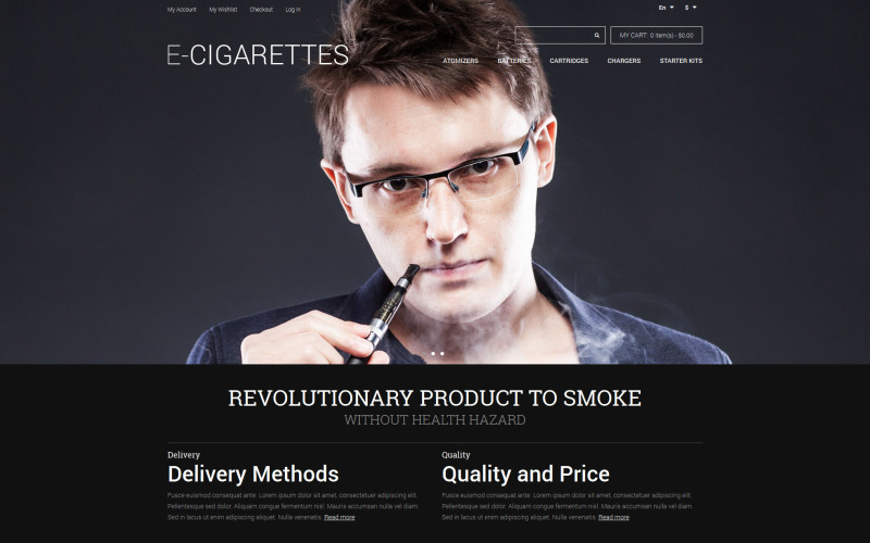 E-Zigaretten Store Magento Theme