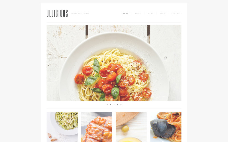 Motyw WordPress z kuchnią włoską