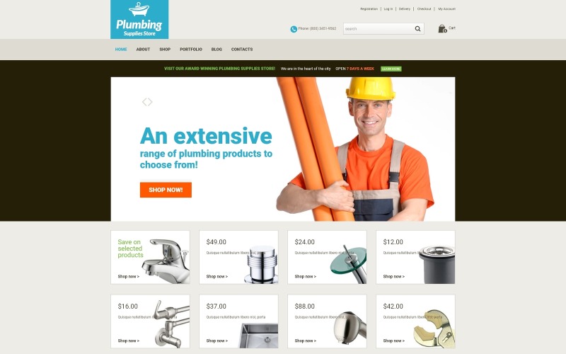 сантехника ремонт woocommerce тема