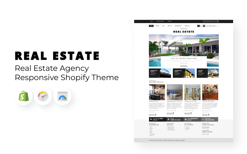 Real Estate Agency Responsive Shopify-thema