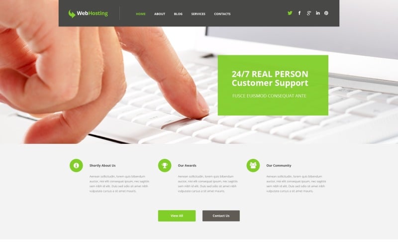 Responsief WordPress-thema hosten