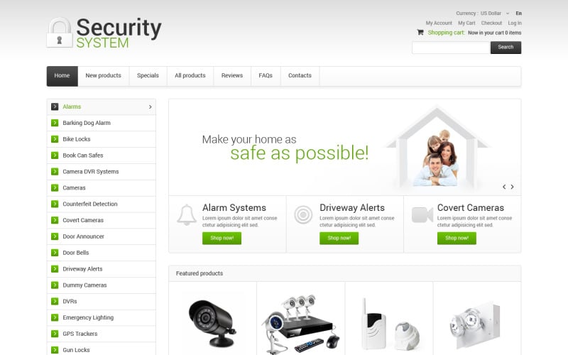 Security ZenCart Template