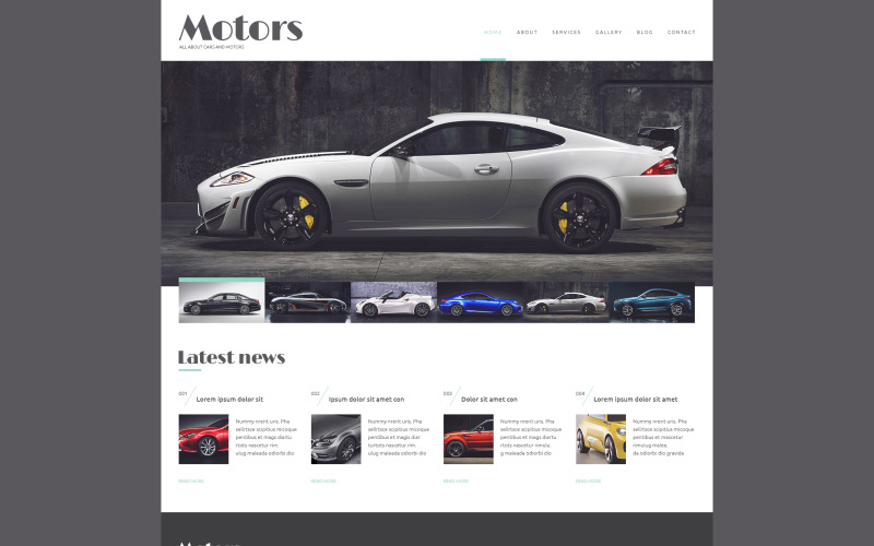 WordPress motiv Automobilový výrobce