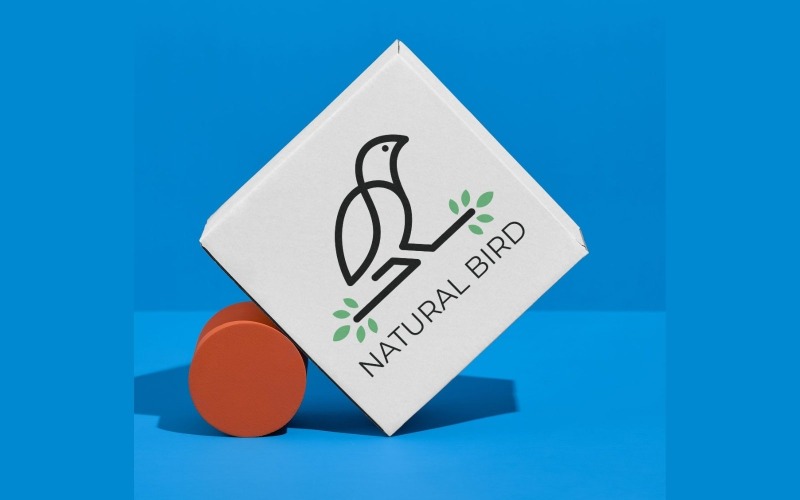 Szablon logo Natural Bird