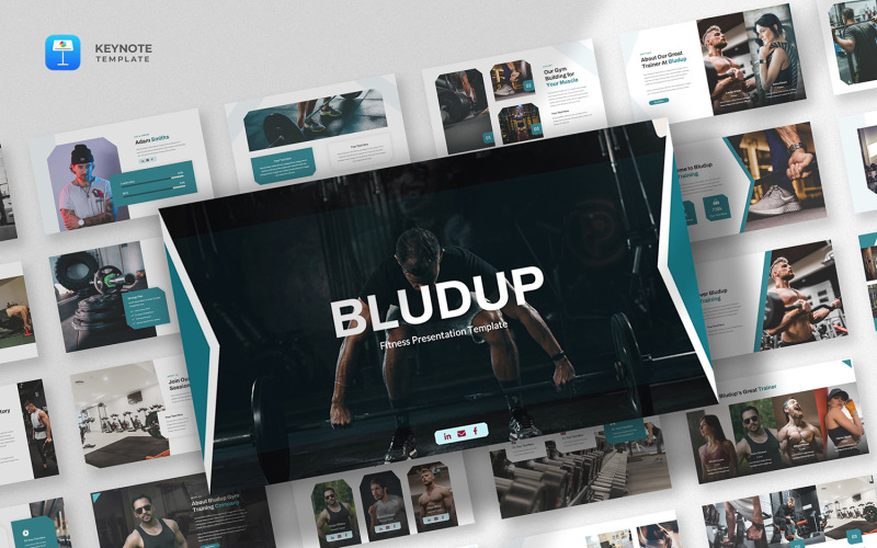 Bludup - Modello di presentazione per palestra e fitness
