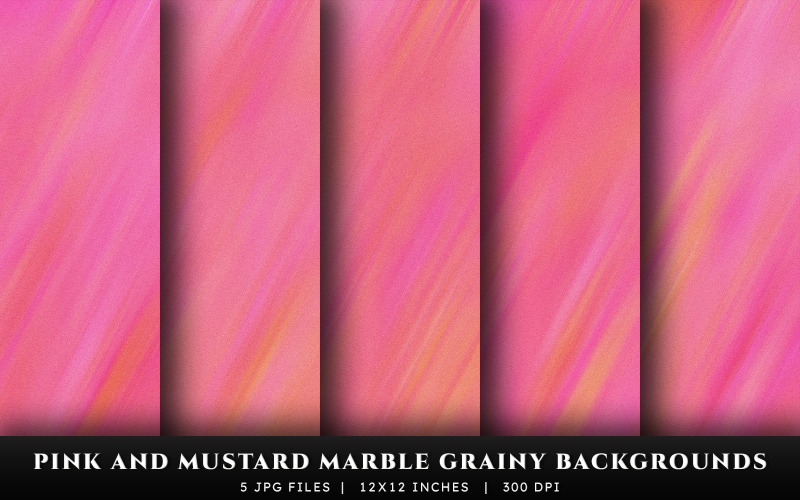 粉红色和芥末色大理石颗粒纹理背景