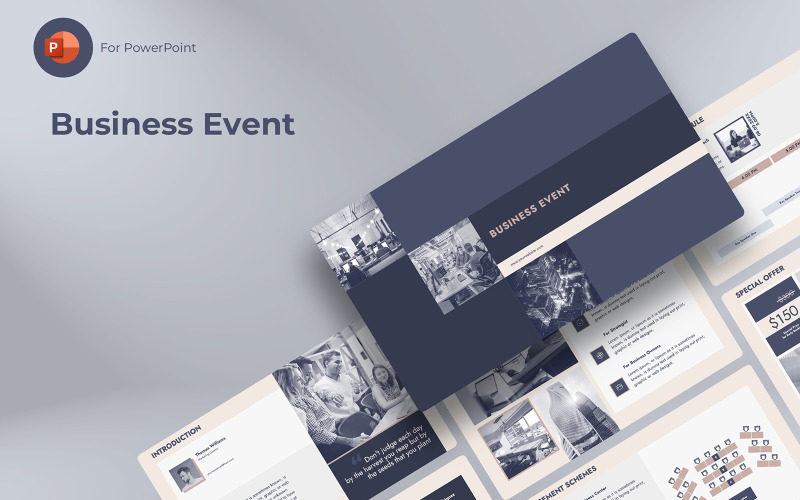 PowerPoint-presentatie voor zakelijke evenementen