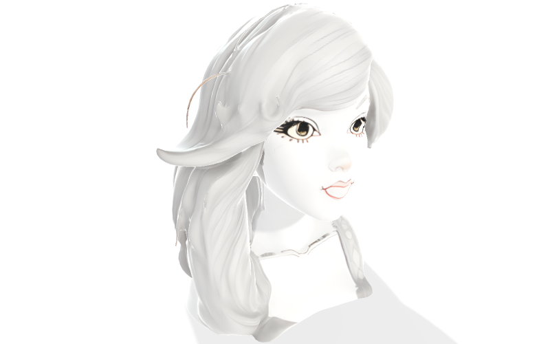 Eterisk Maiden Bust 3D-utskriftsmodell