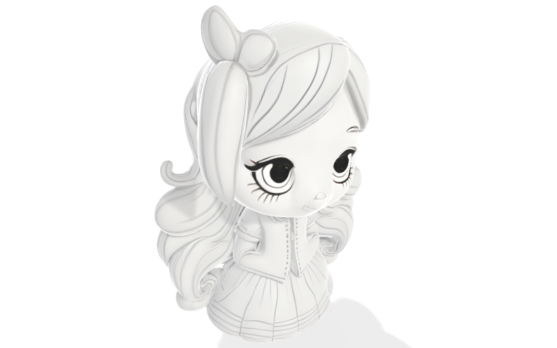 Figurine Lovely Bow, modèle d'impression 3D