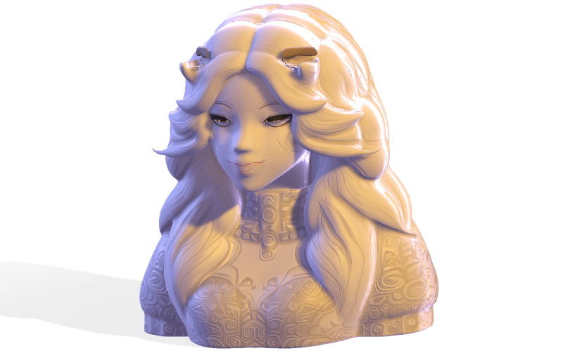 Modèle d'impression 3D du buste du Gardien enchanté