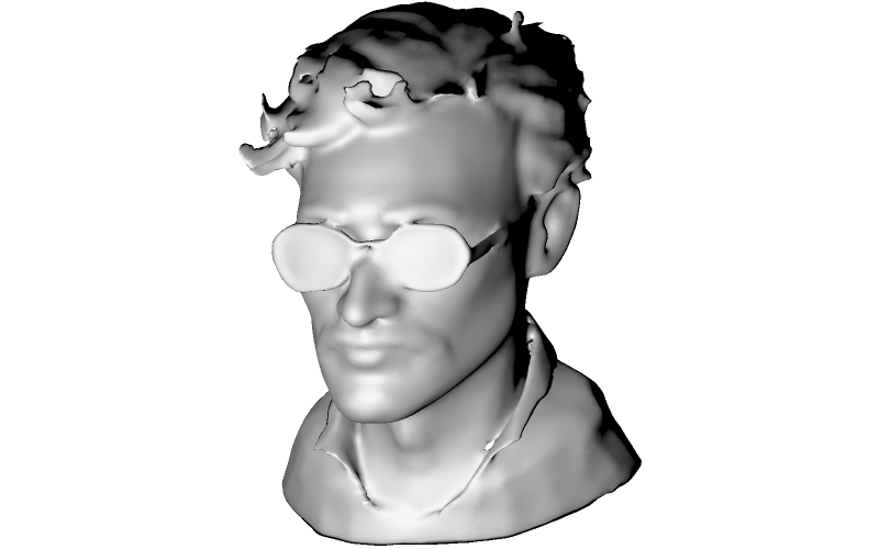 Modernistische blinddoekbuste gratis 3D-afdrukmodel
