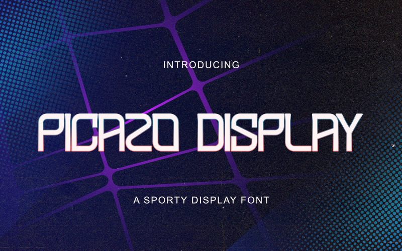 Picazo Display - Sportowa czcionka wyświetlacza