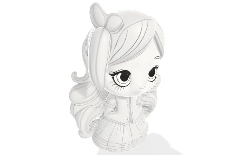 Preciosa figura de lazo, modelo para impresión 3D