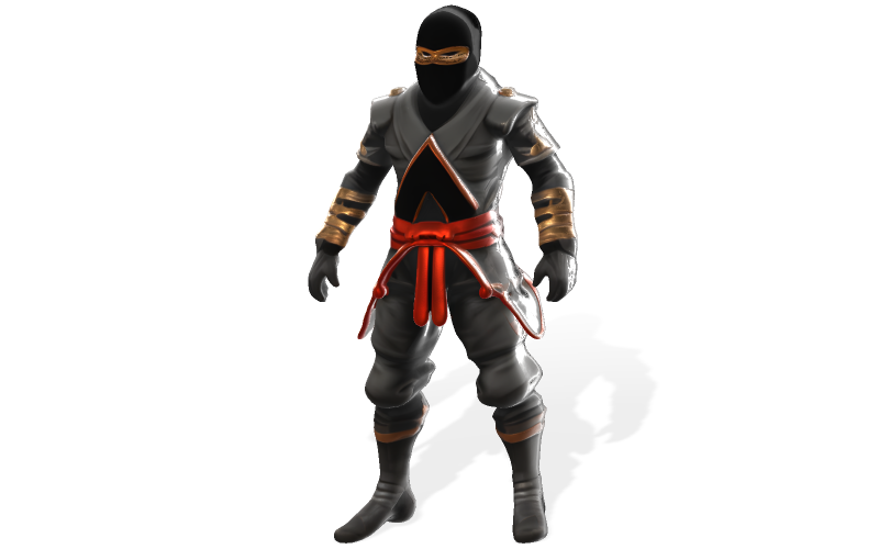 Stealth Master Ninja Character 3D Print Model