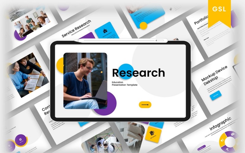 Onderzoek – Onderwijs Google Slide Template