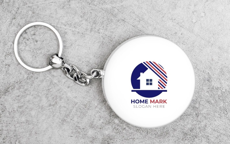Modello di logo di progettazione del marchio della casa