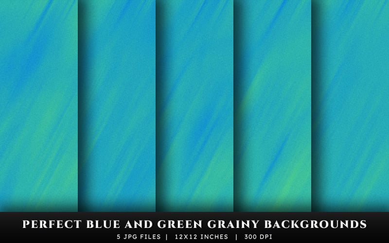 Fundos de textura granulada azul e verde perfeitos