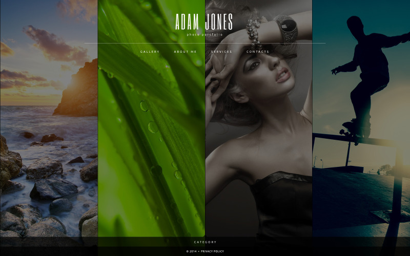 Modèle de site Web de portfolio de photographe