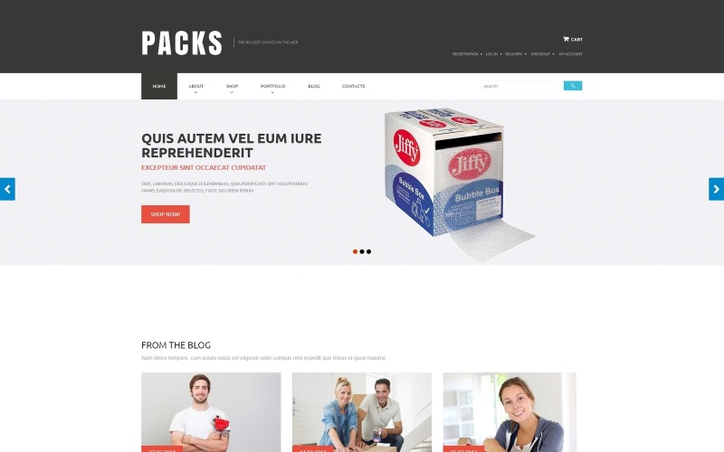 поставщик услуг упаковки woocommerce theme