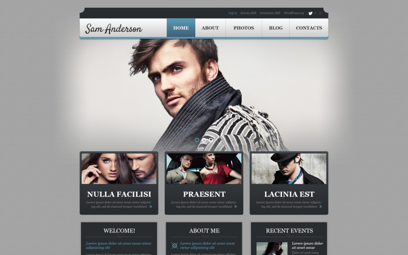 фотограф портфолио отзывчивая тема wordpress