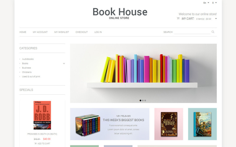 типография отзывчивая тема magento