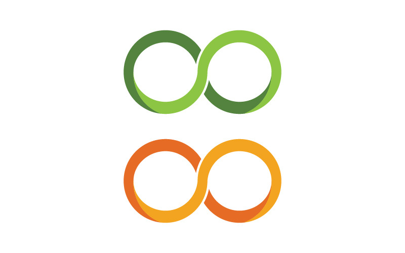 Infinity Design Vector icon illustration Logo template v.7