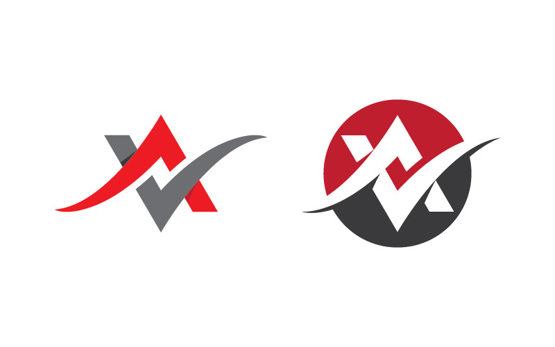 Modèle de conception de logo de lettre A v.52