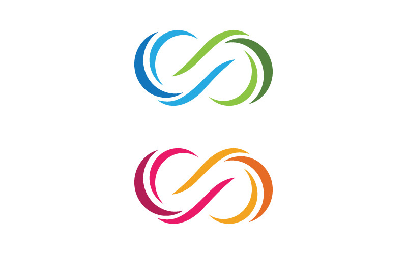 Modèle de logo d'illustration vectorielle Infinity Design v.1