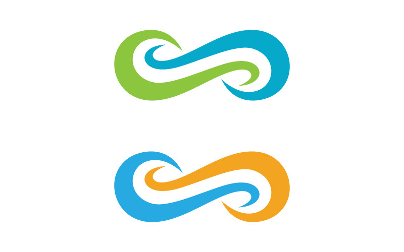Modèle de logo d'illustration vectorielle Infinity Design v.4