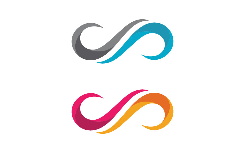 Infinity Design Vector icon illustration Logo template v.3
