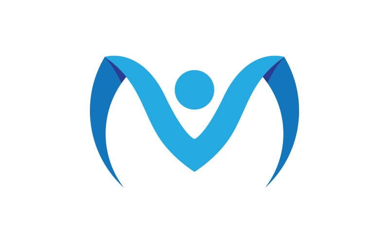 健康生活 人物形象 logo 标志插画 v.45