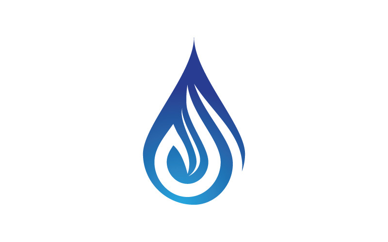 Крапля води сантехніка логотип шаблон Векторні ілюстрації v.37