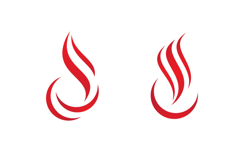 Шаблон векторного дизайна логотипа Flames v.10