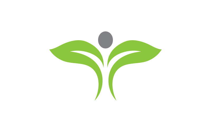 Feuille d'arbre vert, écologie, élément naturel, conception vectorielle v.15